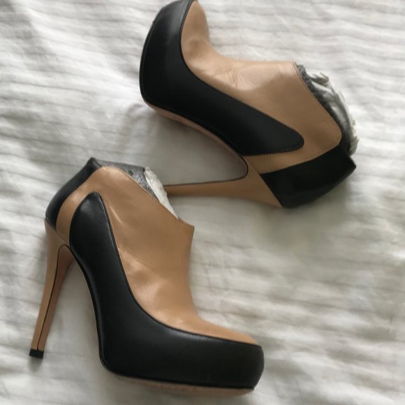 Marciano Tan and Black Ankle Boots - Picture 3 of 6